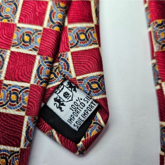 Set of 2 Vintage Metropolitan Museum of Art 100% Silk Neckties Nautical Boat Tie - Picture 4 of 8